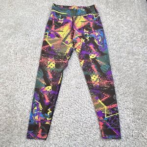 Dona Jo Activewear Legging Purple Yellow Multi